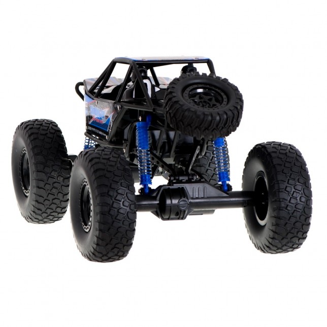 RC kalnų automobilis, mėlynas