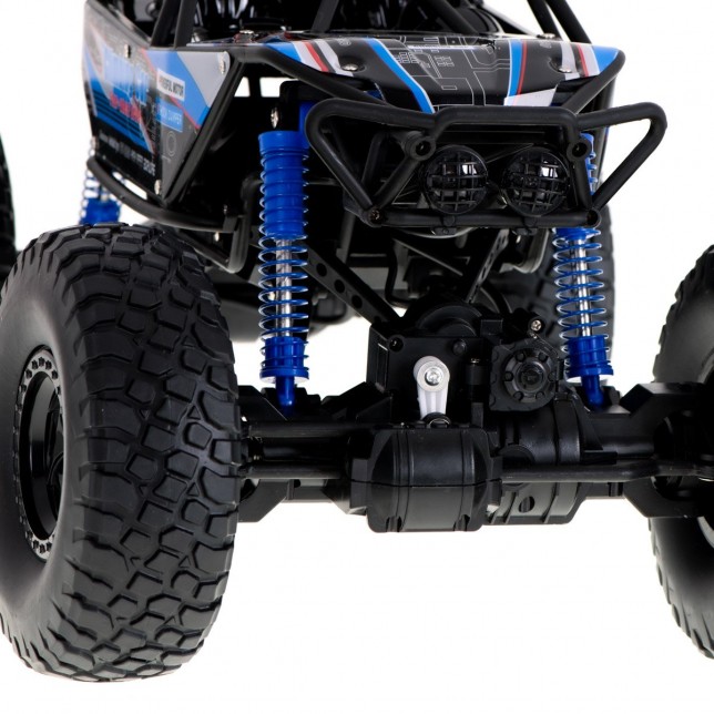 RC kalnų automobilis, mėlynas