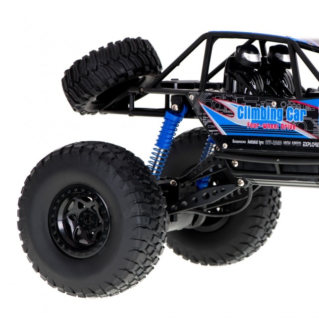 RC kalnų automobilis, mėlynas