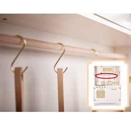 Vaikiška medinė "Retro" stiliaus virtuvėlė su priedais