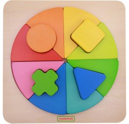 Geometrinių figūrų medinis rinkinys