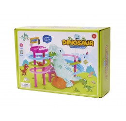 Dinozaurų lenktynių trasa su garsais