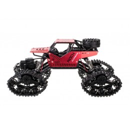 RC 2in1 automobilis Rock Crawler 4x4 raudonos spalvos