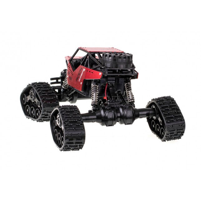 RC 2in1 automobilis Rock Crawler 4x4 raudonos spalvos