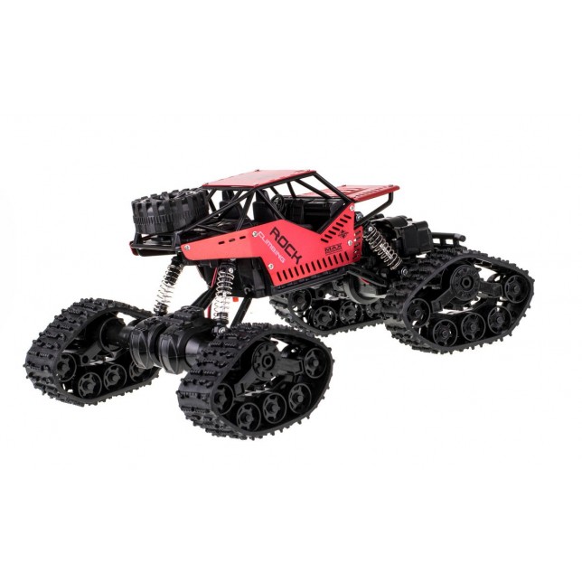 RC 2in1 automobilis Rock Crawler 4x4 raudonos spalvos