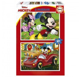 2 dėlionės ''MICKEY MOUSE'' 3m.+