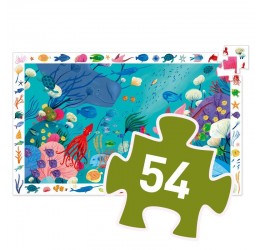 Stebėjimo dėlionė "Vandenyno gelmės" (54 dalys)