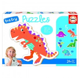 5 Dėlionės ''Dinozaurai'' 24mėn.+