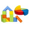 Didelių kaladėlių komplektas 15 vnt.