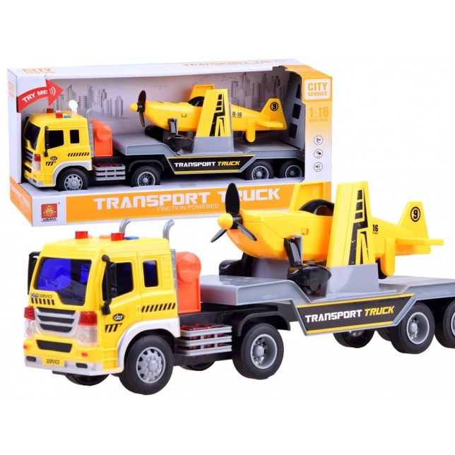 Transporto sunkvežimis su lėktuvu
