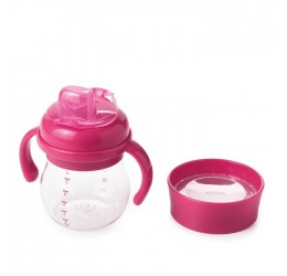 OXO buteliukas 2 in 1 (rožinis) 4 mėn +