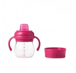 OXO buteliukas 2 in 1 (rožinis) 4 mėn +