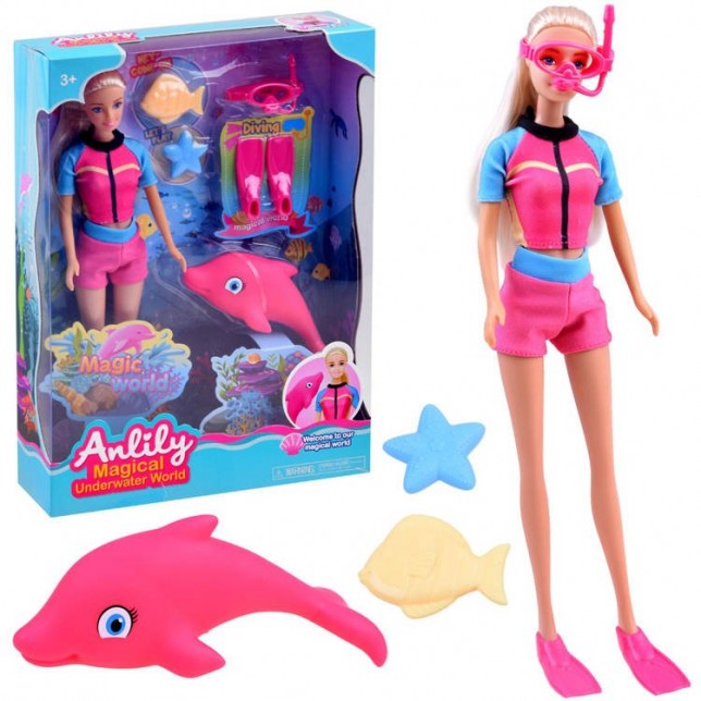 Lėlytė su delfinu "Anlily"