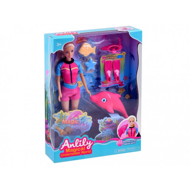 Lėlytė su delfinu "Anlily"