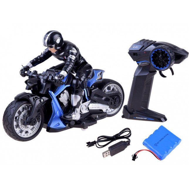 RC sportinis motociklas, mėlynas