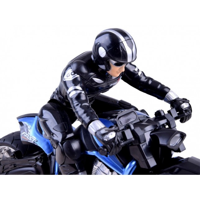 RC sportinis motociklas, mėlynas