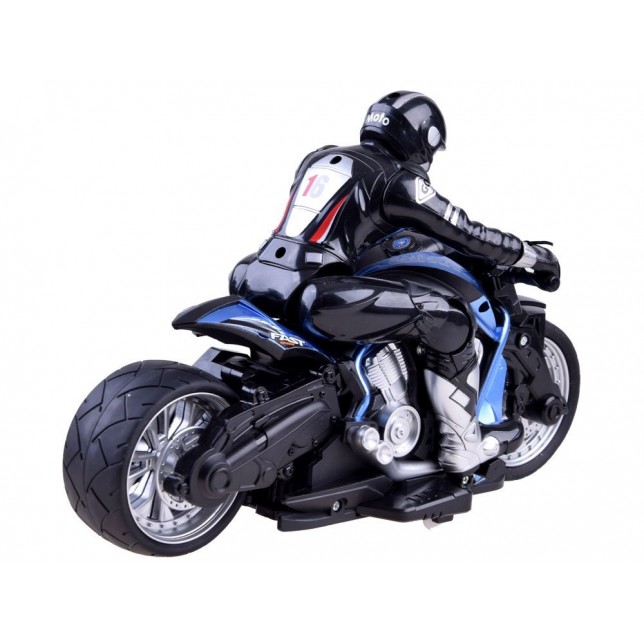RC sportinis motociklas, mėlynas