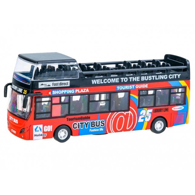 Metalinis autobusas, raudonas