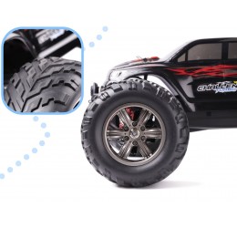 RC Monstras automobilis raudonos spalvos valdomas nuotolinio valdymo pulteliu