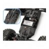 RC Monstras automobilis raudonos spalvos valdomas nuotolinio valdymo pulteliu