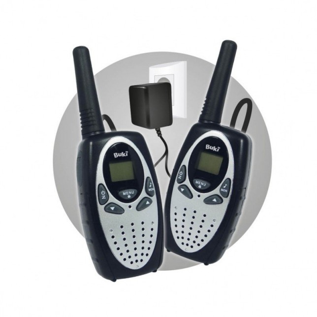 Įkraunamų racijų komplektas "Walkie talkie"