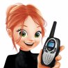 Įkraunamų racijų komplektas "Walkie talkie"