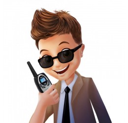 Įkraunamų racijų komplektas "Walkie talkie"