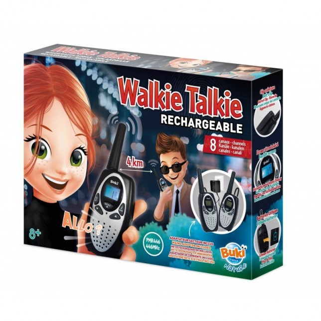 Įkraunamų racijų komplektas "Walkie talkie"