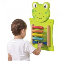 Viga Toys medinė skaičiuoklė ''Varlytė''