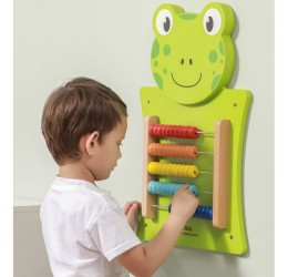 Viga Toys medinė skaičiuoklė ''Varlytė''