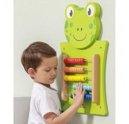 Viga Toys medinė skaičiuoklė ''Varlytė''