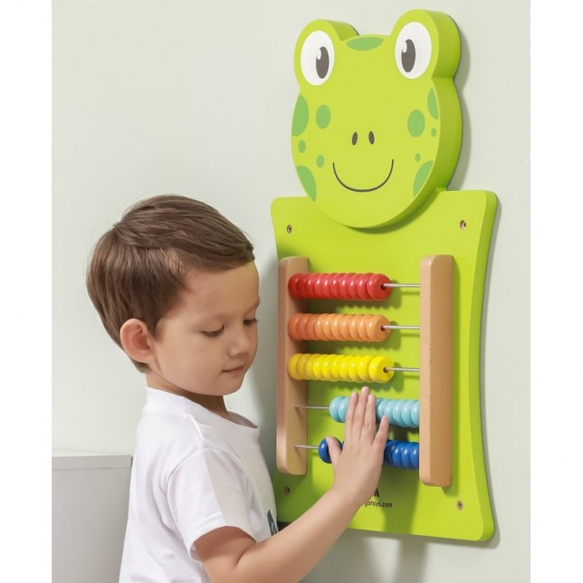 Viga Toys medinė skaičiuoklė ''Varlytė''