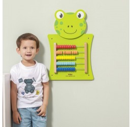 Viga Toys medinė skaičiuoklė ''Varlytė''
