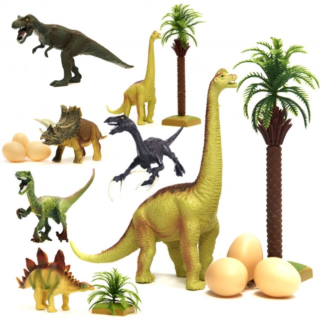 Didelės dinozaurų figūrėlės, 14vnt.