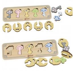 Medinis Montessori galvosūkis "Raktai"