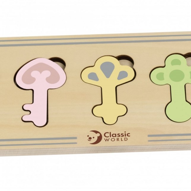 Medinis Montessori galvosūkis "Raktai"