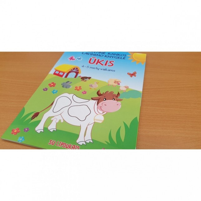 Lavinanti knygelė su lipdukais "Ūkis"