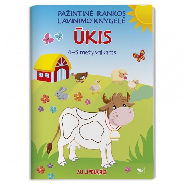 Lavinanti knygelė su lipdukais "Ūkis"
