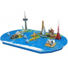 Lavinamoji 3D dėlionė "Pasaulio žemėlapis"