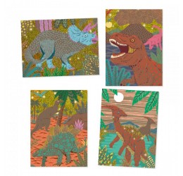 Djeco kūrybinis braižymo rinkinys "Dinozaurai"