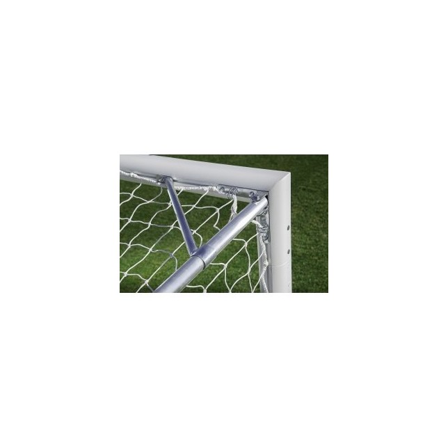 Cinkuoti futbolo vartai, baltos spalvos