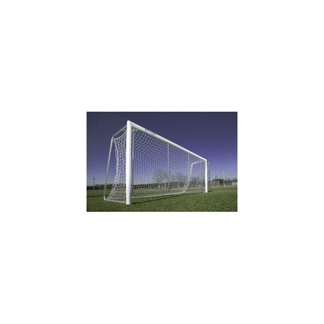 Futbolo vartai, baltos spalvos, 7.3x1.5m