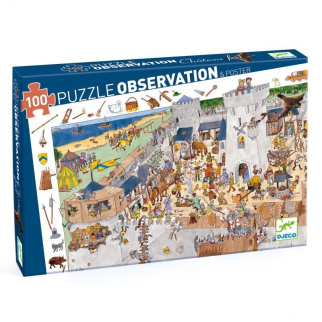 Djeco dėlionė - Tvirtovė (100 dalių)