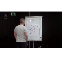 Taktinė futbolo lenta 60cm x 90cm