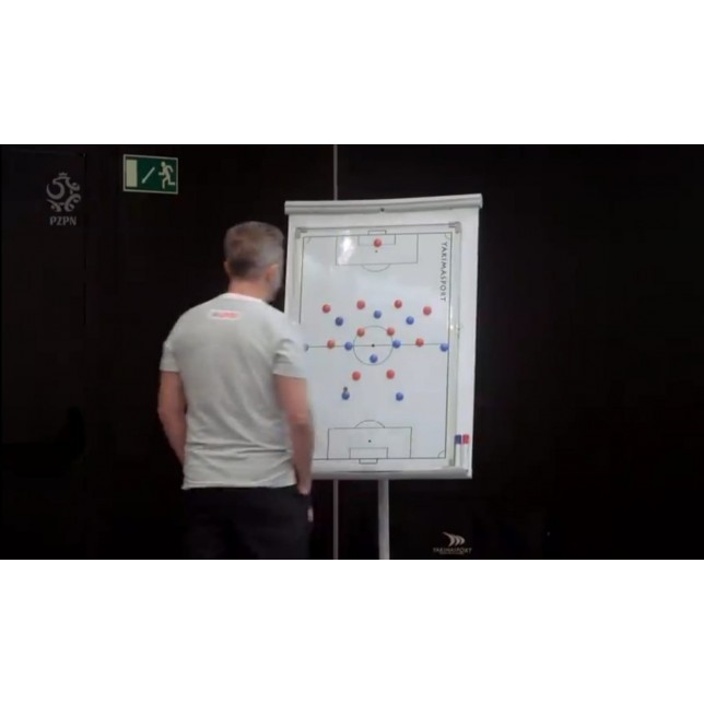 Taktinė futbolo lenta 60cm x 90cm