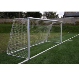 Futbolo vartų tinklas 5 x 2 m 3mm baltos spalvos