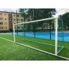 Futbolo vartų tinklelis baltos spalvos 5 x 2 m 4 mm