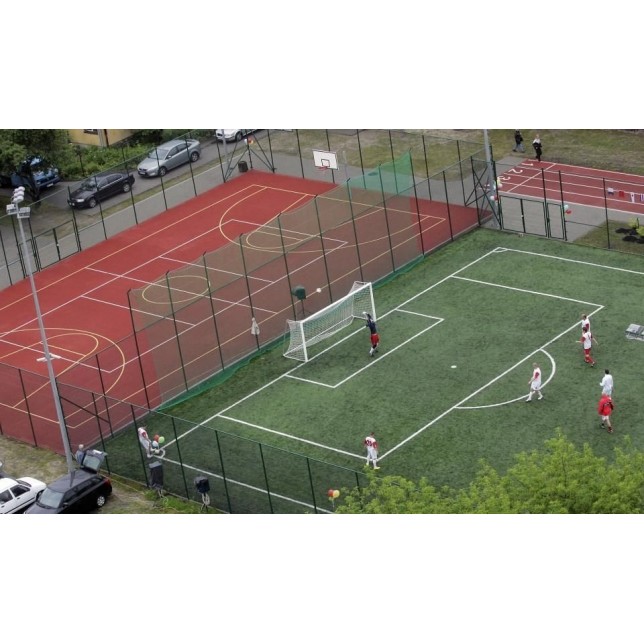 Futbolo vartų tinklelis žalios spalvos 5 x 2 m 4 mm