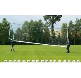 Nešiojamų futbolo vartų tinklas žalios spalvos 7,33 x 2,44