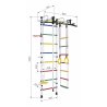 Gimnastikos sienelė  RAINBOW PRO su "tarzanke" 226 cm x 52,5 cm